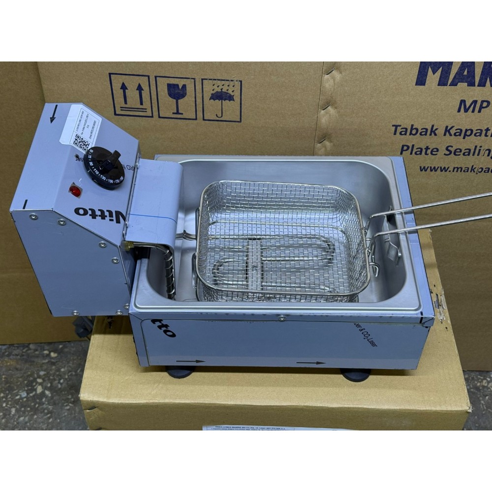 İnoxmaster Ekonomik Fritöz Elektrikli 3 Litre 24x50x20 cm