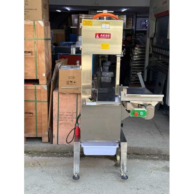 Akse Profesyonel Mezbaha Tipi Büyükbaş Hayvan Kemik Kesme Makinası Ful Paslanmaz