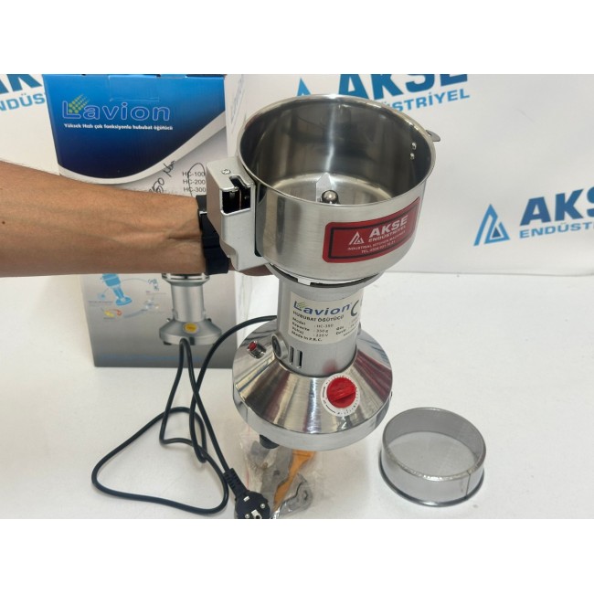 Lavion Toz Acı Biber Öğütücü Elektrikli Kuru Gıda Çekme Makinesi HC250 Gr