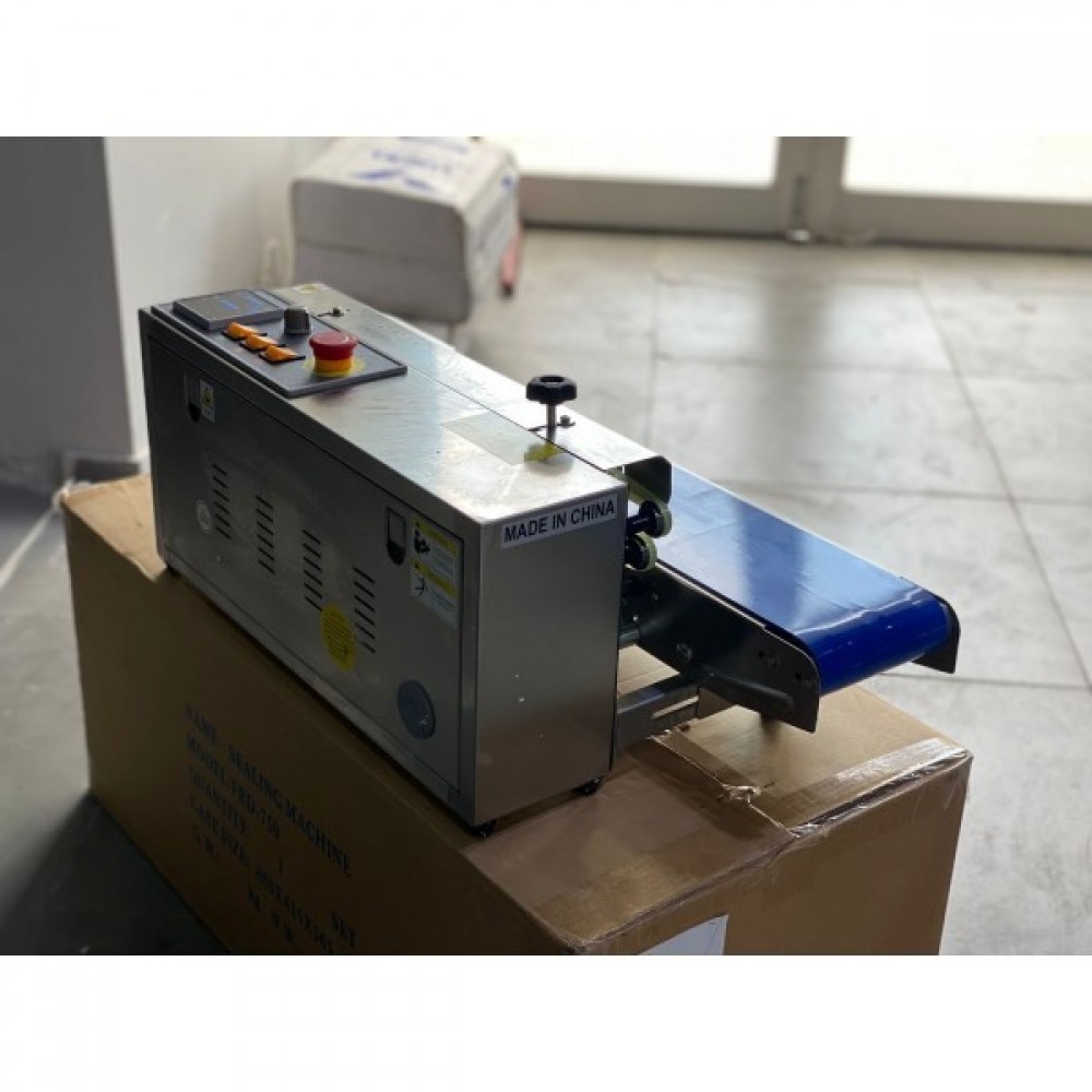 Lavion FRD 750 Paslanmaz Konveyörlü Otomatik Yatay Poşet Ağzı Kapatma Makinesi