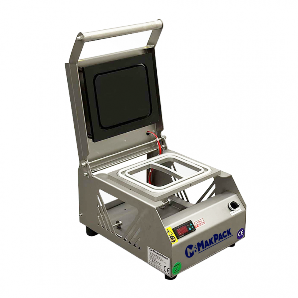 MakroPack 2 Bölmeli Tabak Kapatma Makinesi Paslanmaz