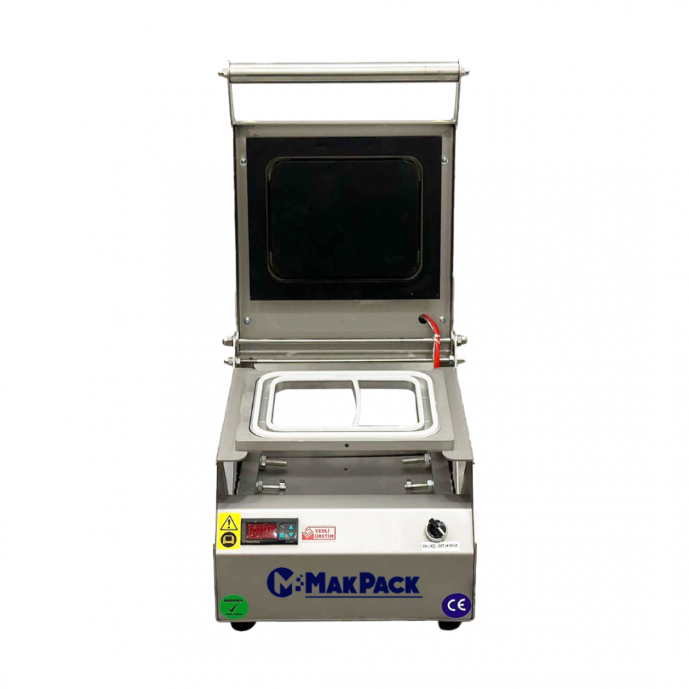 MakroPack 2 Bölmeli Tabak Kapatma Makinesi Paslanmaz