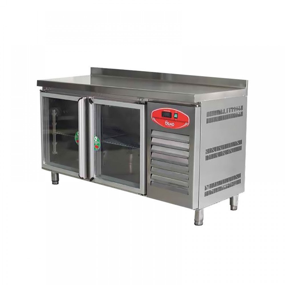 Osimo 2 Cam Kapılı Tezgah Tip Buzdolabı Snack Seri 150x60x85 Cm