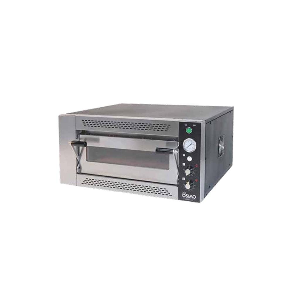 Osimo Pizza Fırını Elektrikli Tek Katlı 25 Cm x 4 Pizza Kapasiteli 54x54x140 Cm
