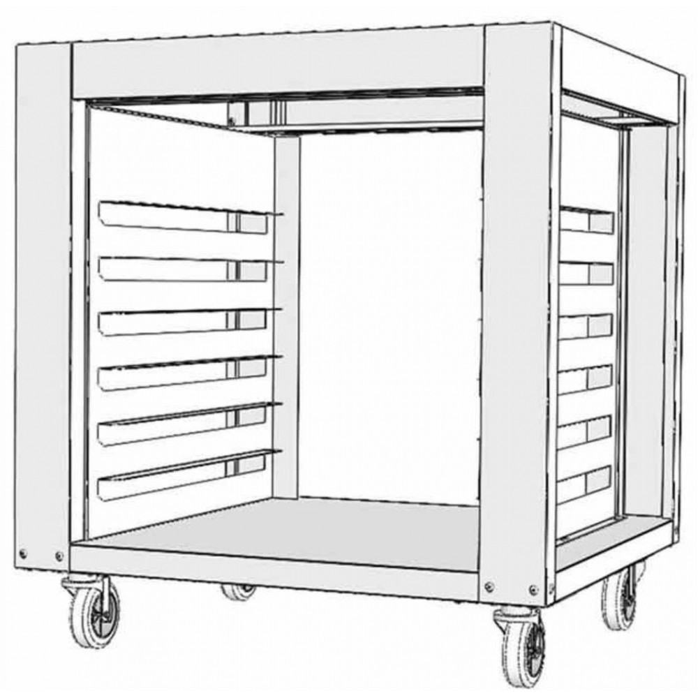 Osimo 4 Tepsili Patisserie Fırın Alt Standı 80x70x88 Cm