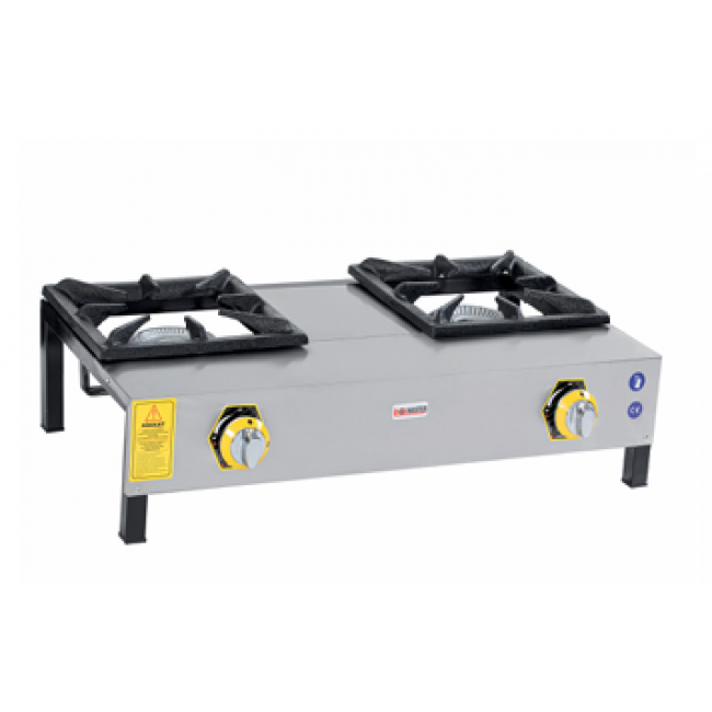 İnoxmaster Lpg Li Set Üstü 2 Li Lokanta Ocağı 86x45x25 Cm