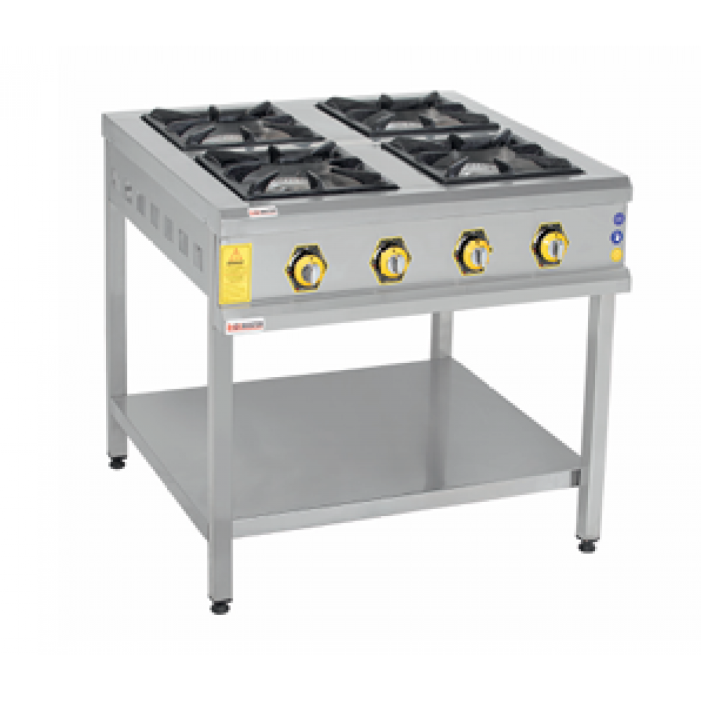 İnoxMaster Taban Raflı Ocak Doğalgazlı