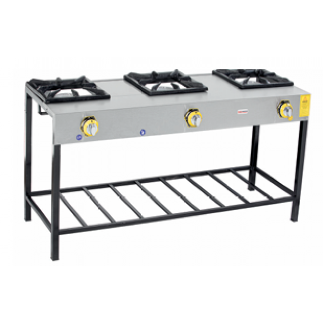 İnoxmaster Lpg Li 3 Lü Lokanta Ocağı Ayaklı 139x45x70 Cm