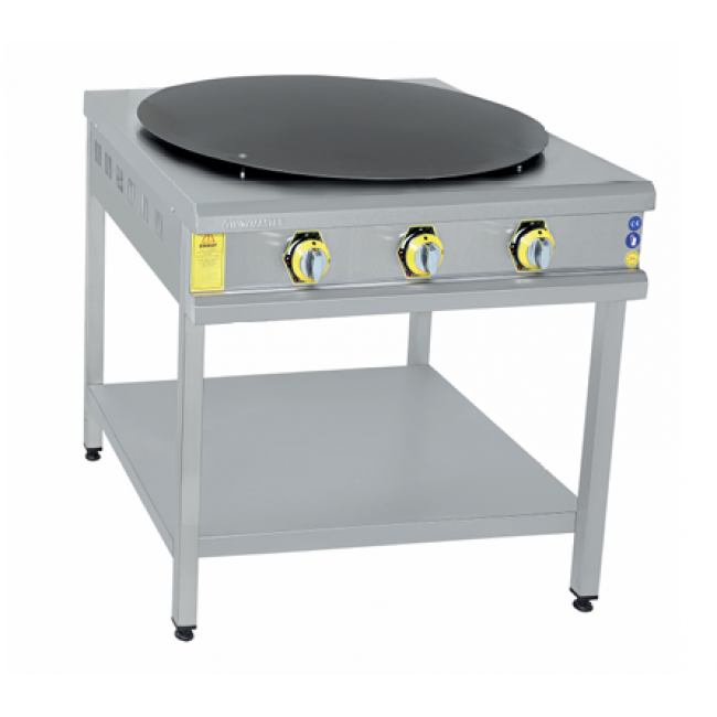 İnoxmaster Taban Raflı Gözleme Ocağı Doğalgazlı 90x90 Cm