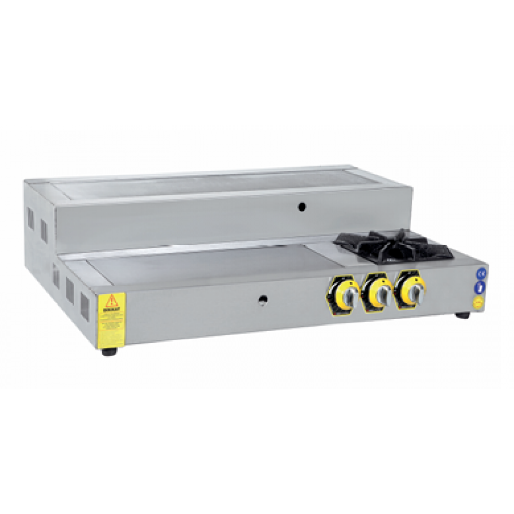 İnoxMaster 100Cm İskender Ocağı Merdivenli Doğalgazlı