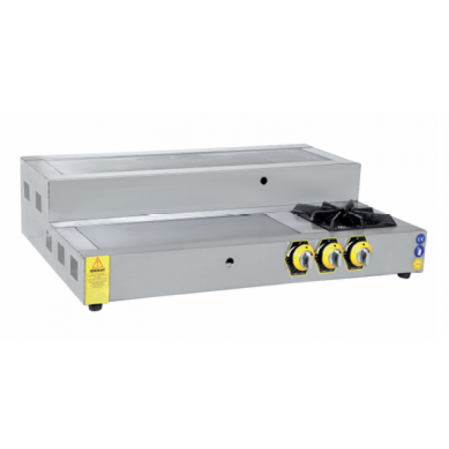 İnoxmaster 100 Cm Merdivenli Doğalgazlı ve Lpg Li İskender Ocağı 100x30x20 Cm