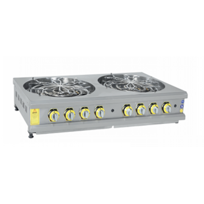 İnoxmaster Set Üstü Doğalgazlı 2 Li Motorlu Börek Ocağı 70x70x25 Cm