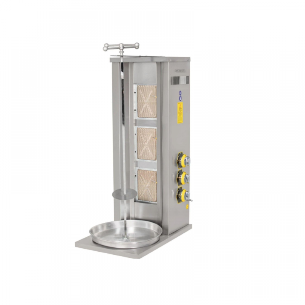 İnoxmaster 3 Lü Döner Ocağı Gazlı ve Lpg Li 44x52x100 Cm
