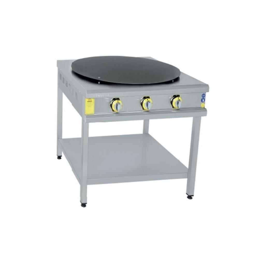 İnoxmaster Gözleme Ocağı Taban Raflı Gazlı Ve Lpg Li 70x70x85 Cm