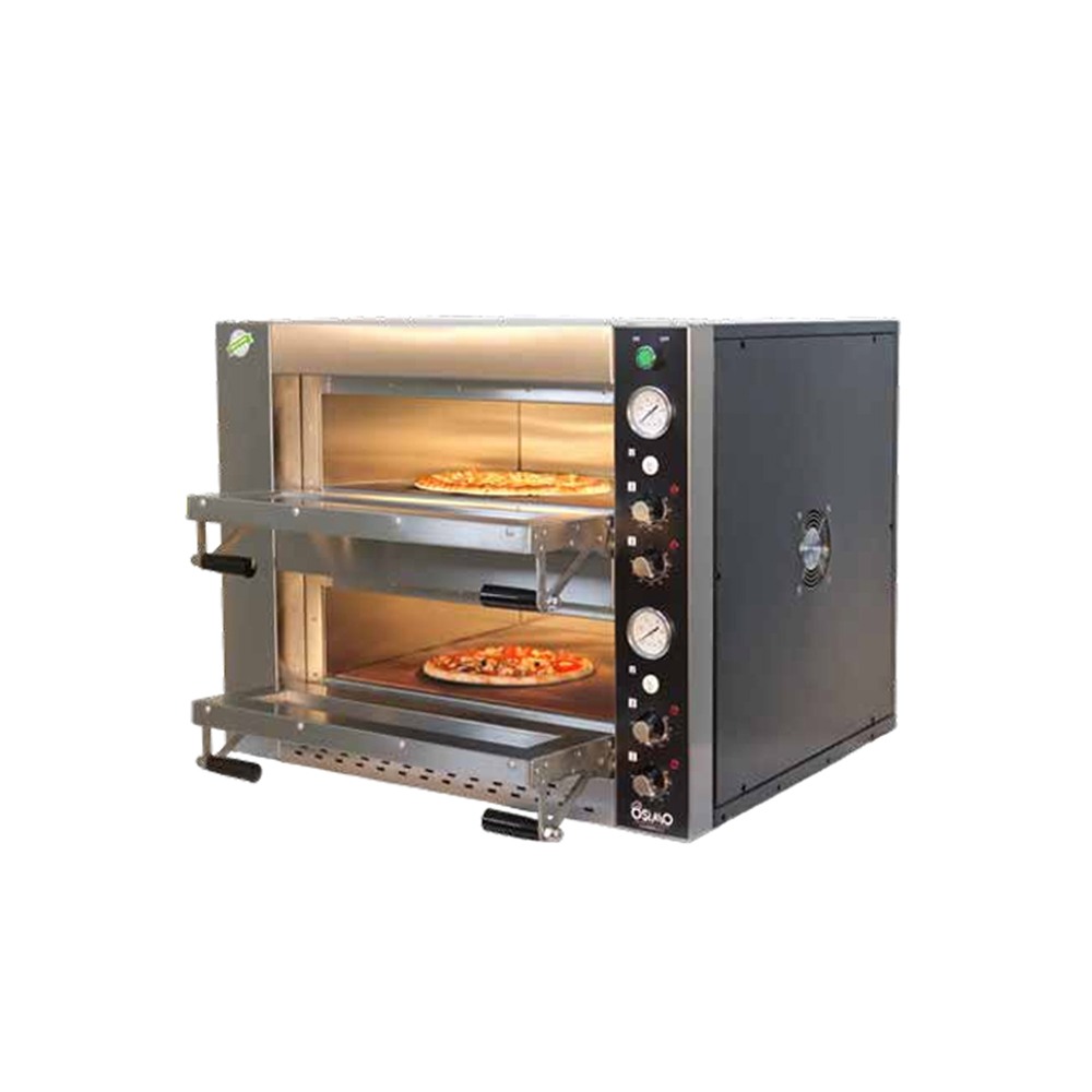 Osimo Pizza Fırını Elektrikli Çift Katlı 25 Cm x 6 + 6 Pizza Kapasiteli