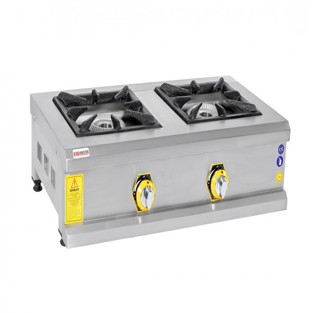 İnoxmaster İkili Mini Ocak Set Üstü Lpg Li 29x60x14 Cm