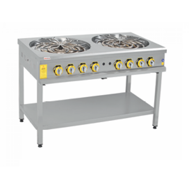 İnoxmaster Taban Raflı Lpg Li 2 Li Motorlu Börek Ocağı 130x70x85 Cm