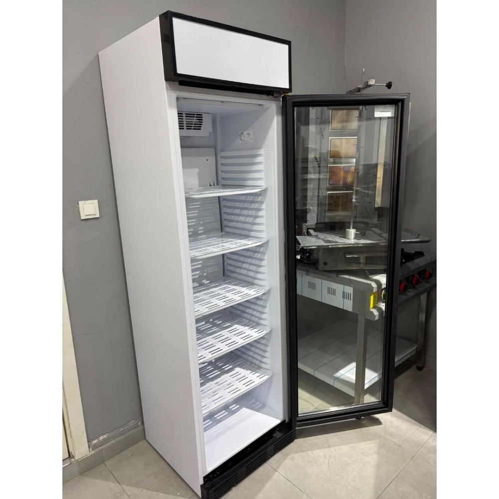 Dikey Tek Kapılı Kanopili Şişe Soğutucu Dolap 352 Litre Beyaz